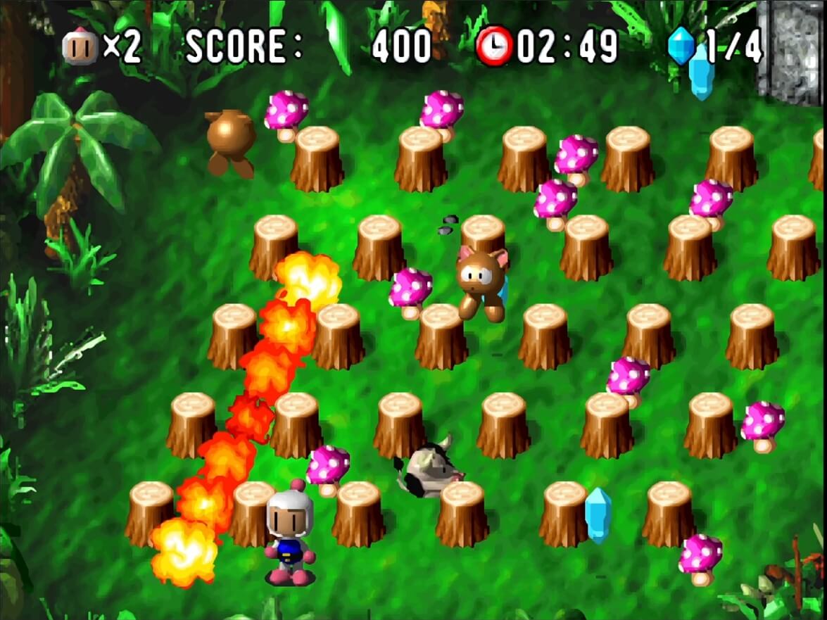 Bomberman World - геймплей игры на PlayStation